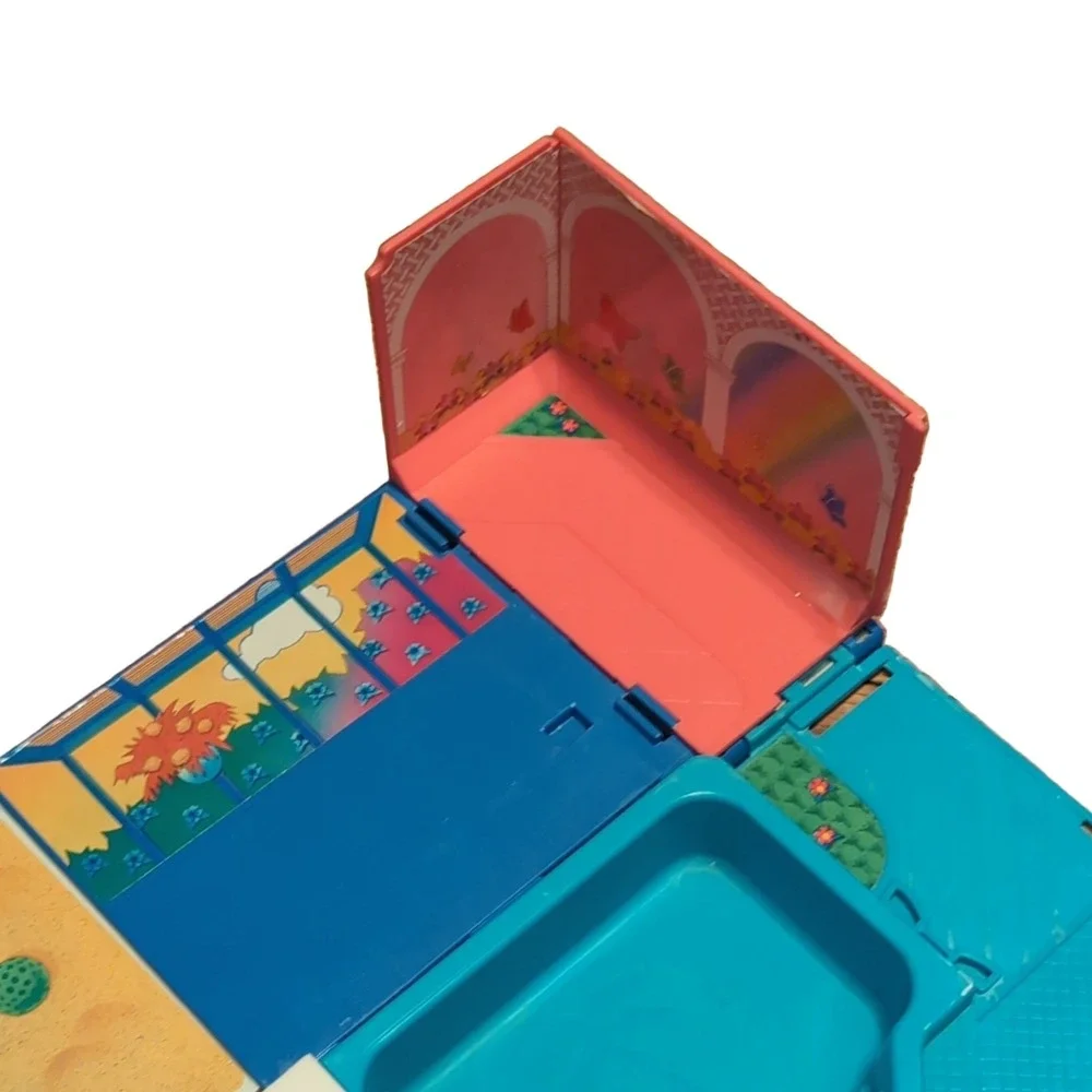Kenner Polly Pocket Wish World Kids Doll Playset 1987 Pool Slide Blue Pink